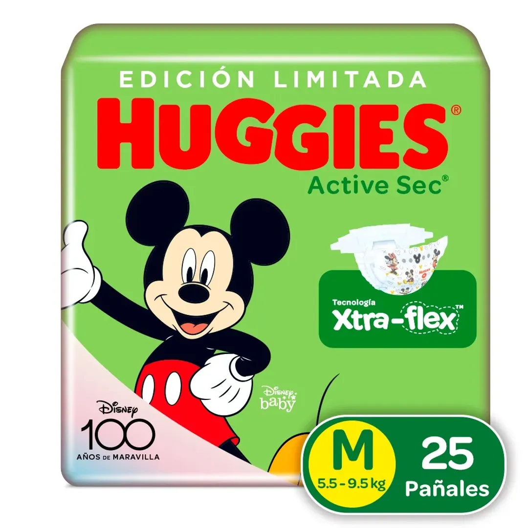 PAÑAL HUGGIES M2 ACTIVEV SEC*25