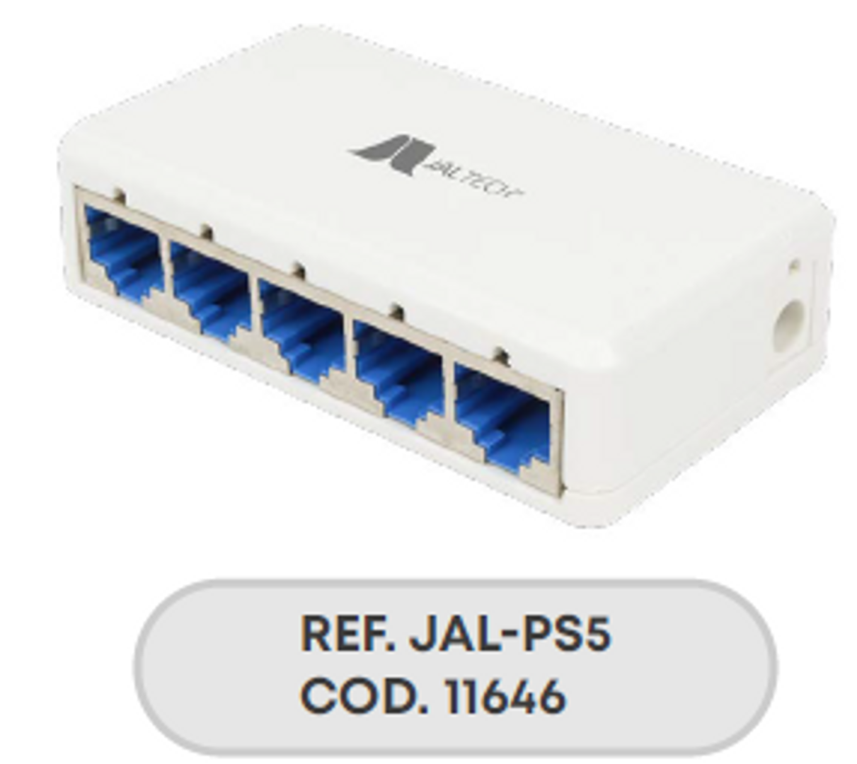 SWITCH PLUS 5 PUERTOS BASE 100 - JAL-PS5
