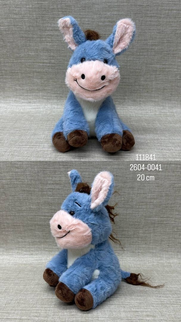 BURRO AZUL DE 20 CM 