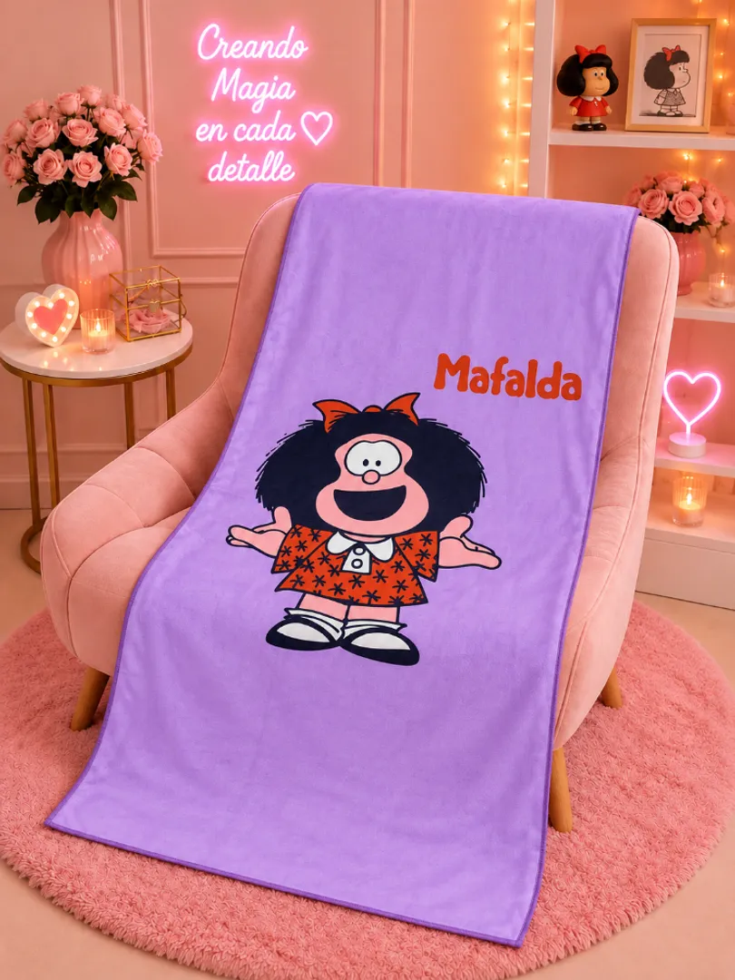 Toallas grandes microfibra mafalda