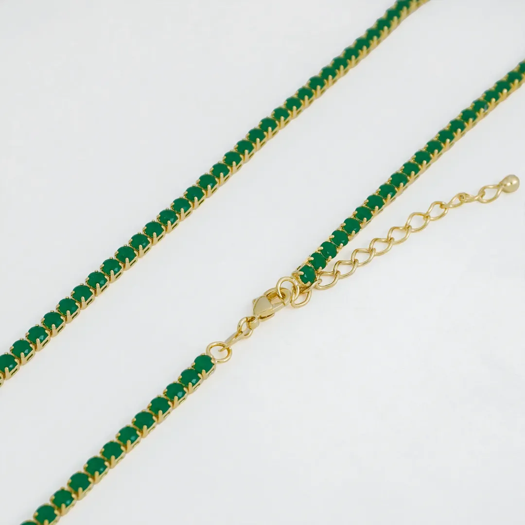 C Circonias Unisex 45 Cms Verde