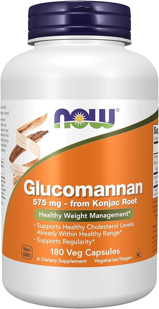 Glucomanano 575 mg 180 Cap NOW