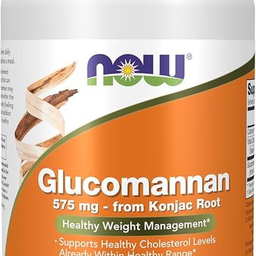 Glucomanano 575 mg 180 Cap NOW - imagen 1