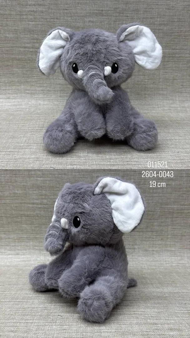 ELEFANTE GRIS DE 19 CM 