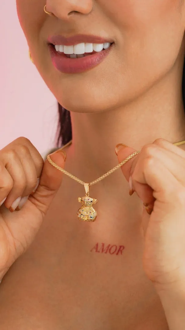 Cadena chino dije oso grande 