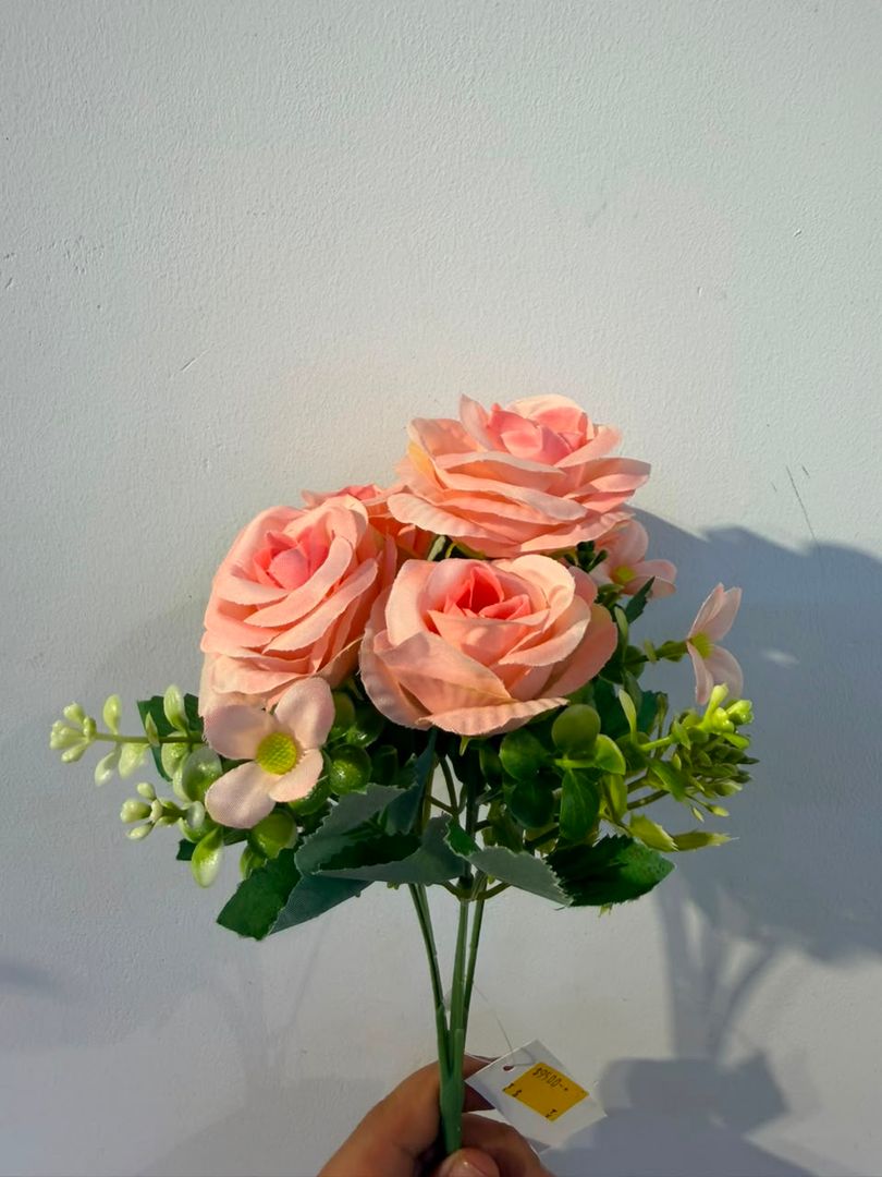 MINI ROSA ROSADA X 5