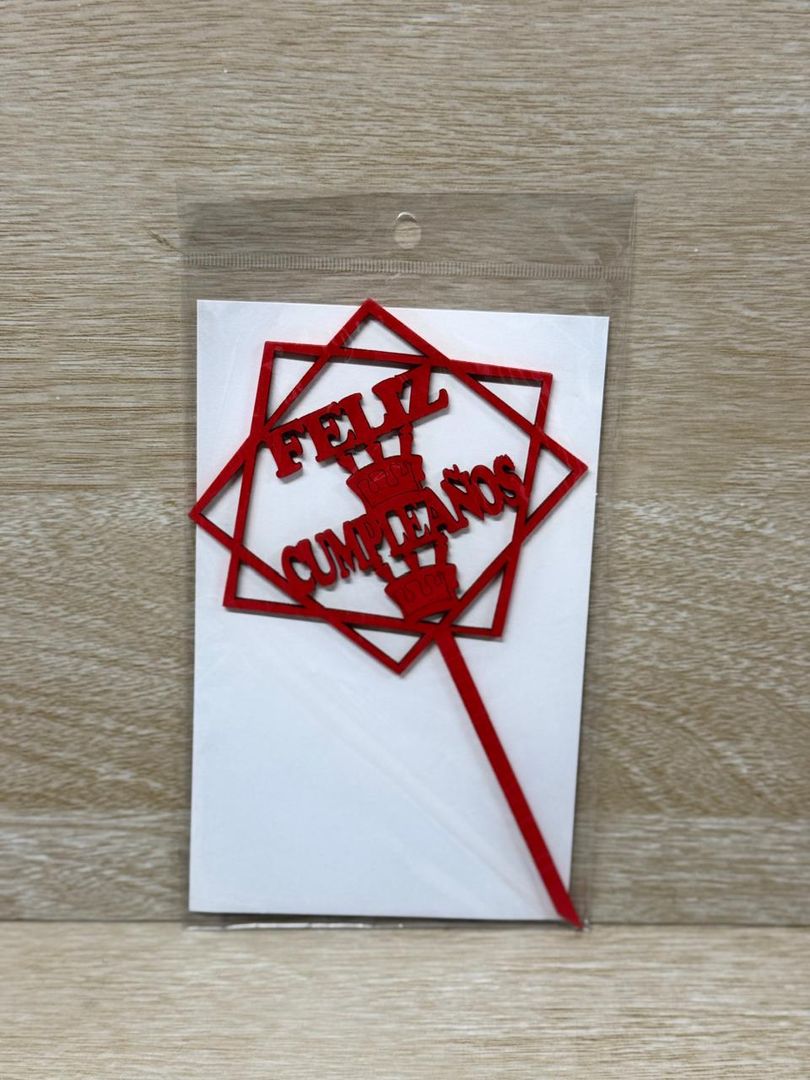 000 TOPPER MEDIANO "FELIZ CUMPLEAÑOS"