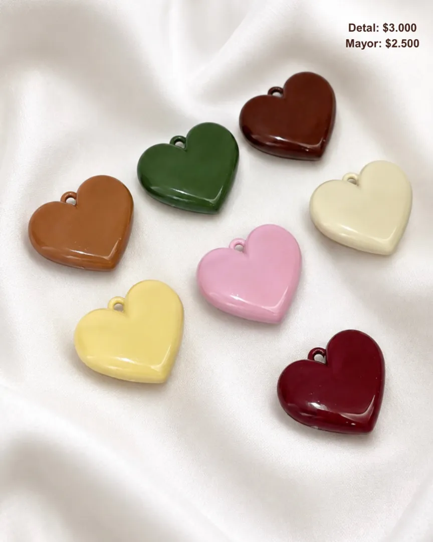 Dije corazón plano 