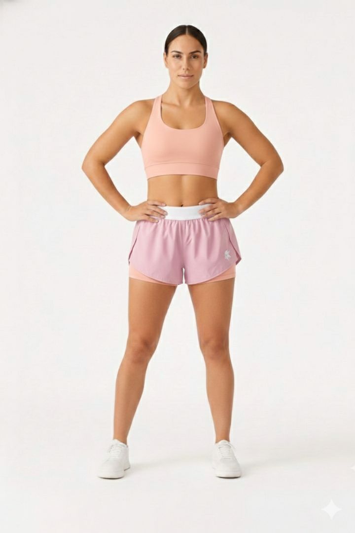  Short running mujer