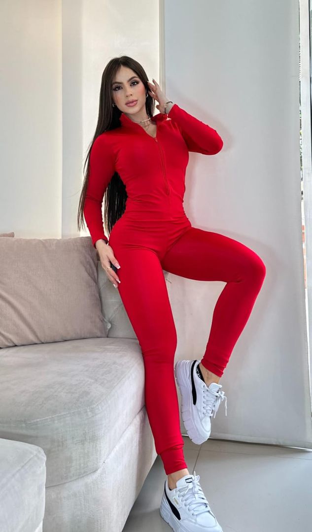 Enterizo largo manga larga