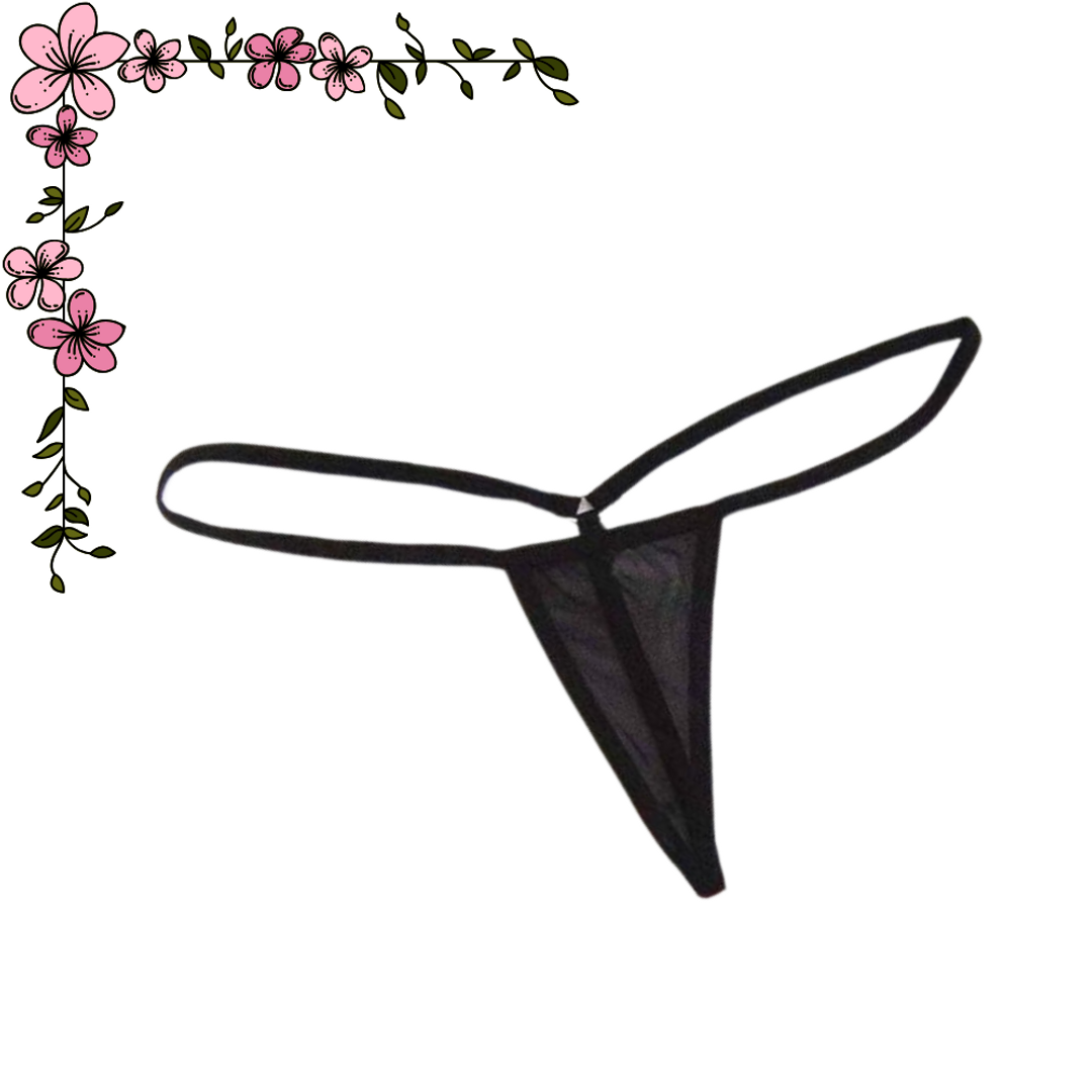 Súper micro tanga hilo con aro trasero 