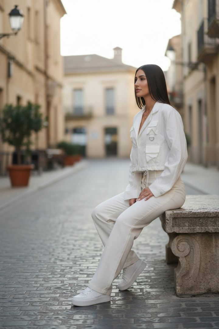 CHAQUETA CARGO WHITE 