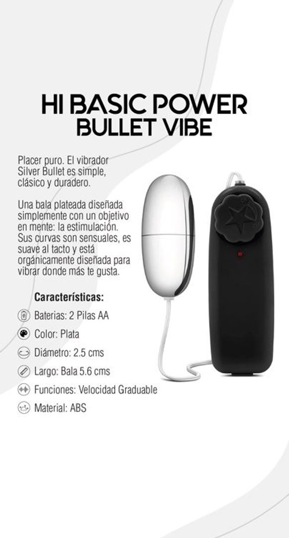 HUEVO VIBRADOR POWER BULLET 