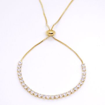 PULSERA CIRCONES RODINADA - imagen 1