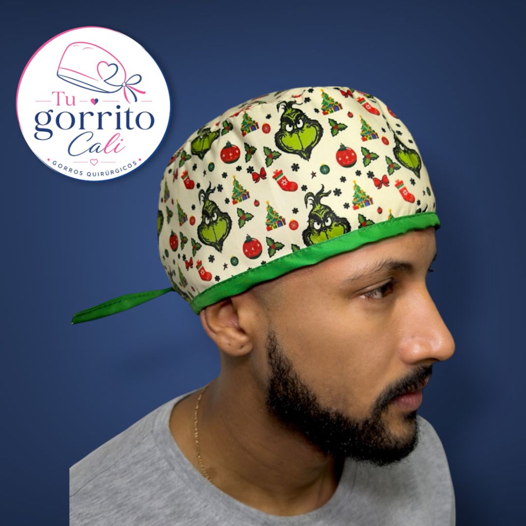 Grinch Navidad beige hombre 