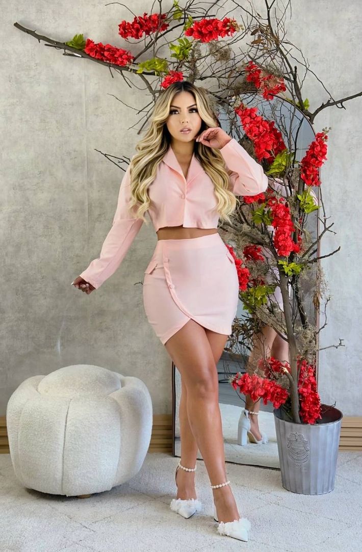 conjunto falda en dril licrado