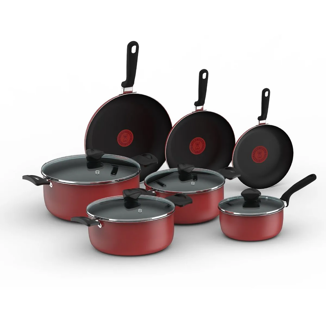 BATERIA IMUSA 11PZ ROJA COLORS