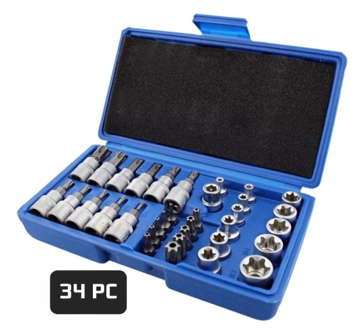 Juego de copas torx 34pcs