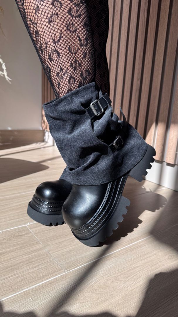 BOTAS DENIM ERRAJES NEGRO