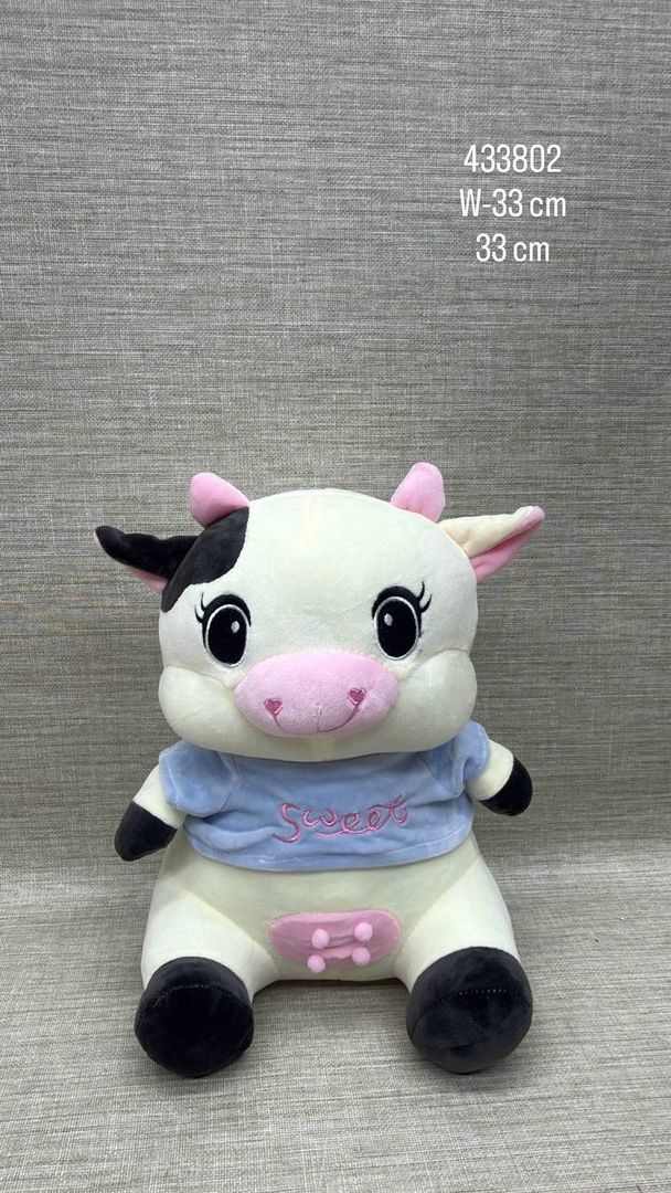 VACA CON CAMISA AZUL 33 CM