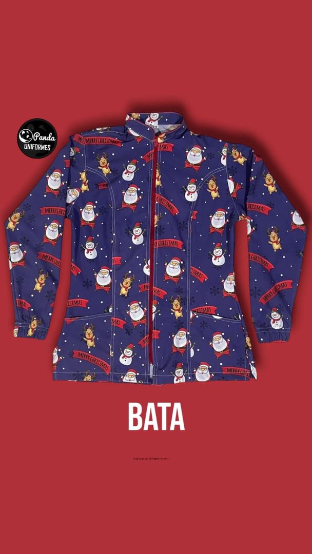 Bata Antifluido Estampada 