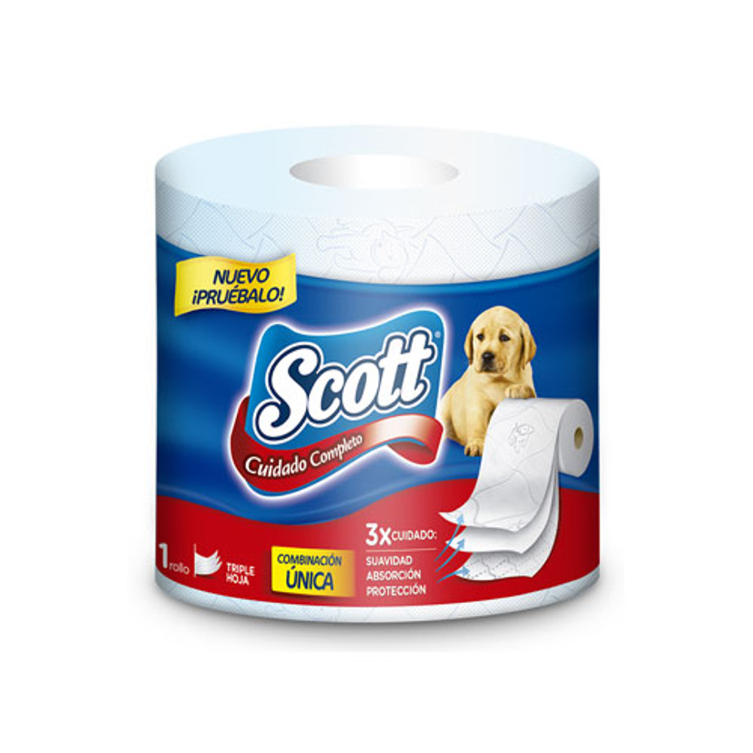PAPEL SCOTT CUIDADO TOTAL*1R*3H 27.8MTS