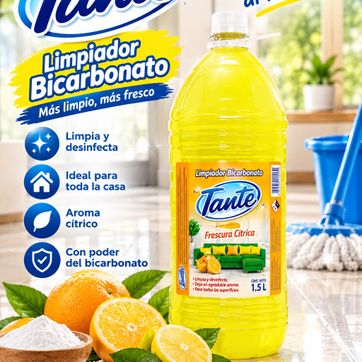 Imagen del producto LIMPIADOR BICARBONATO FRESCURA CITRICA TANTE X 1.5 LITROS