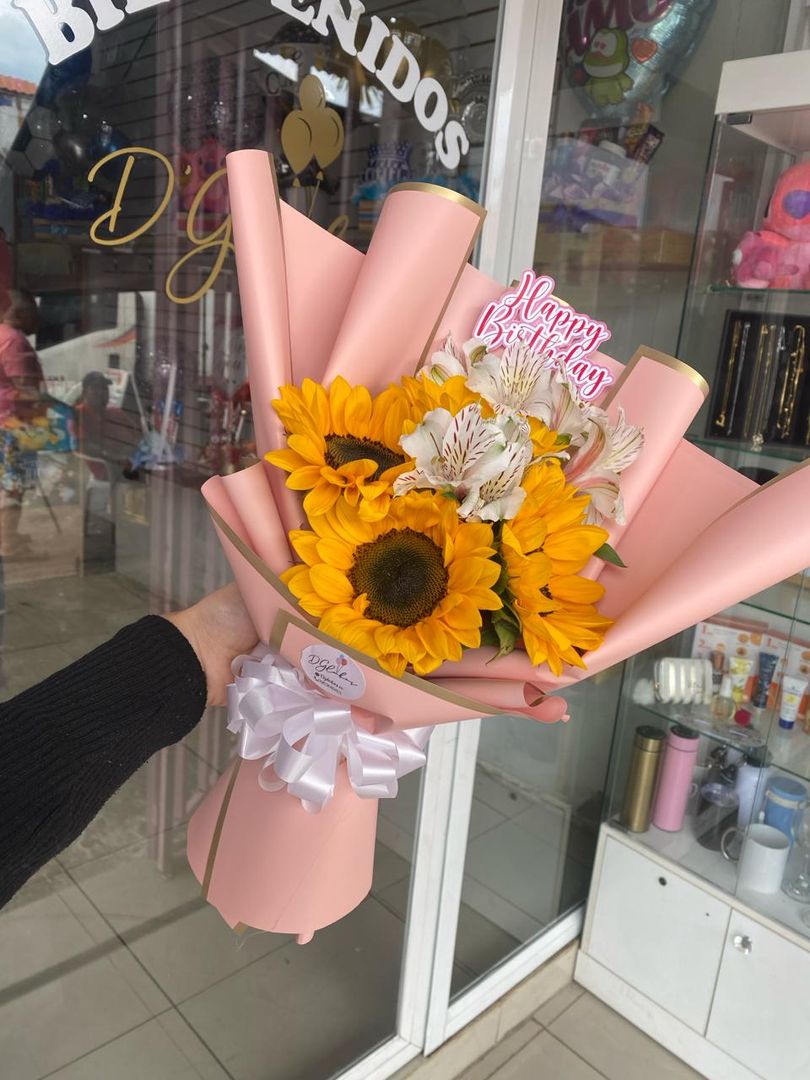 Mini ramo de girasoles 