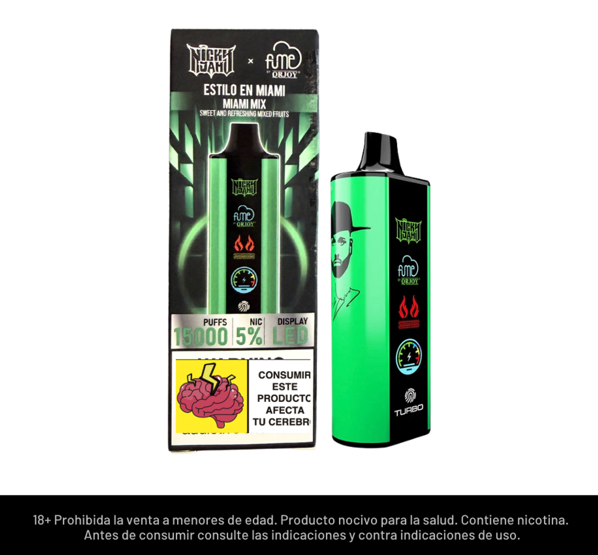 Fume Nicky Jam Estilo En Miami 15.000 Puffs