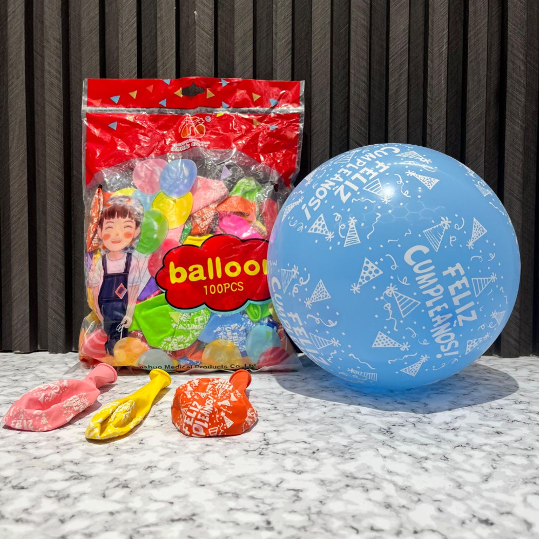 GLOBO x 100 UNIDADES INFINITY MULTICOLOR FASHION R12