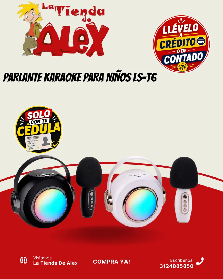PARLANTE KARAOKE PARA NIÑOS LS-T6