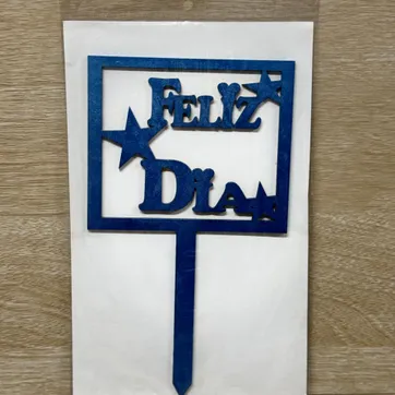 Imagen del producto 000 TOPPER GRANDE "FELIZ DÌA"
