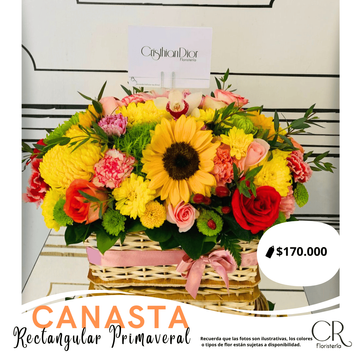 Canasta Rectangular Primaveral - imagen 1
