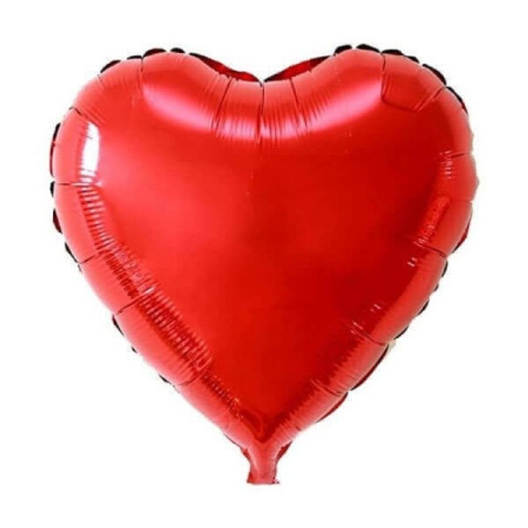 GLOBO FOIL CORAZON  18'  X 12 UNIDADES SURTIDO
