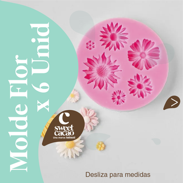 Molde de Silicona Flor x6 - imagen 1