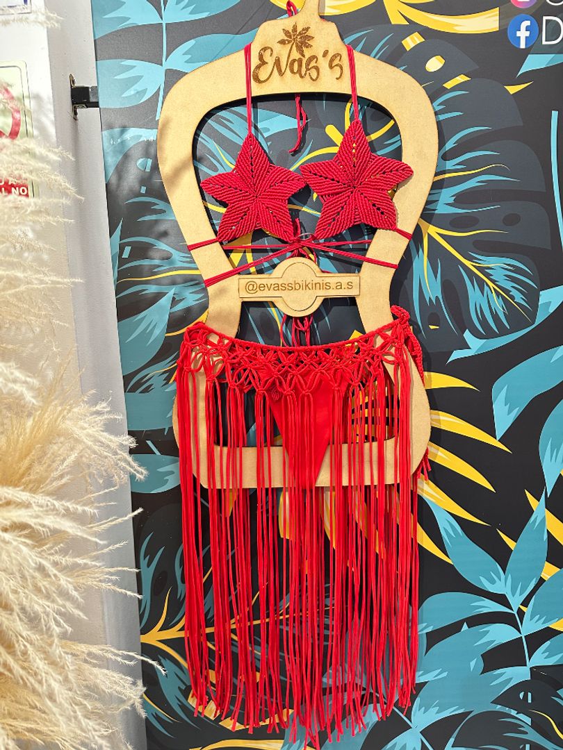 Set Selene + falda macramé 