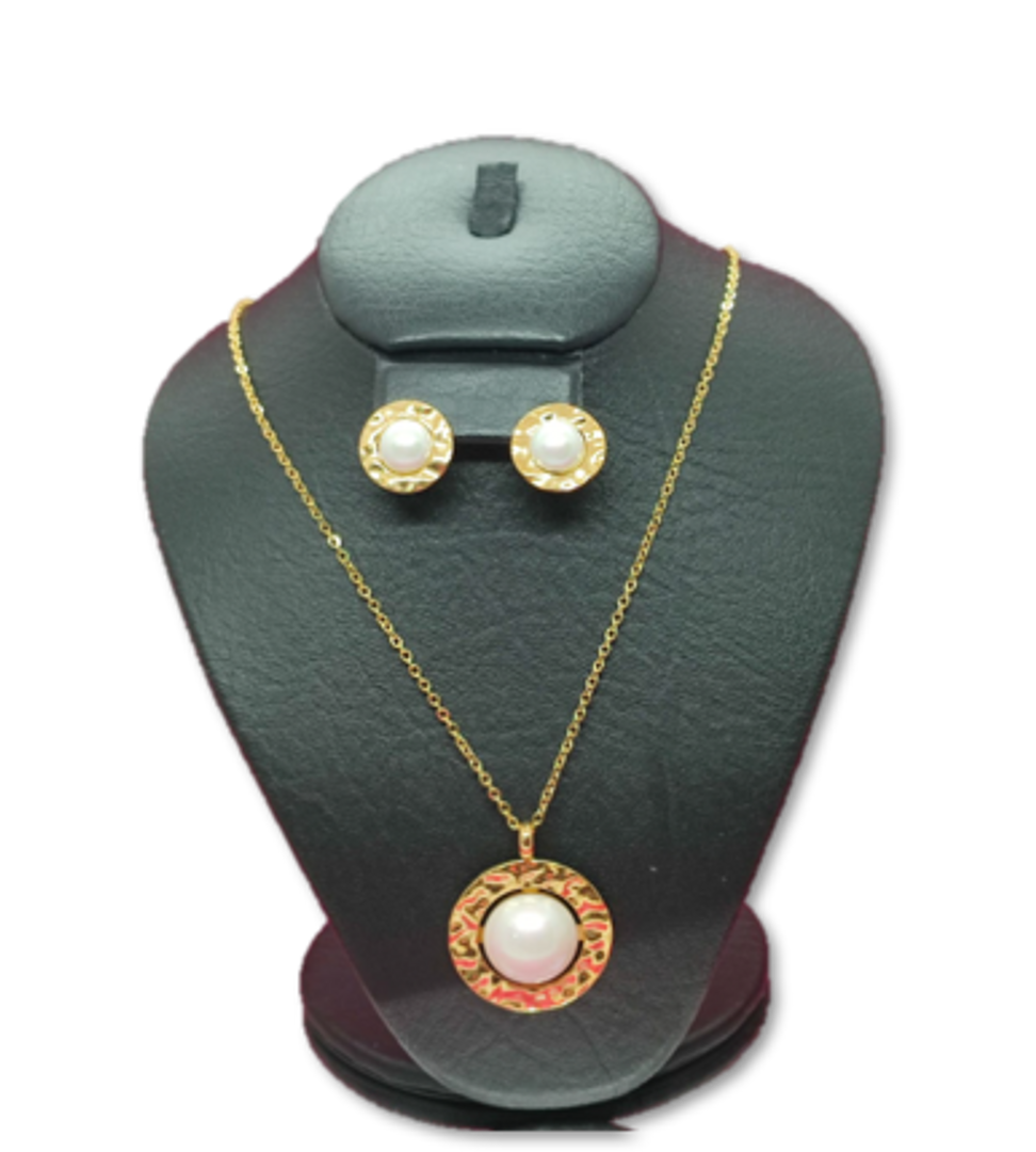 COLLAR + ARETES EN ACERO