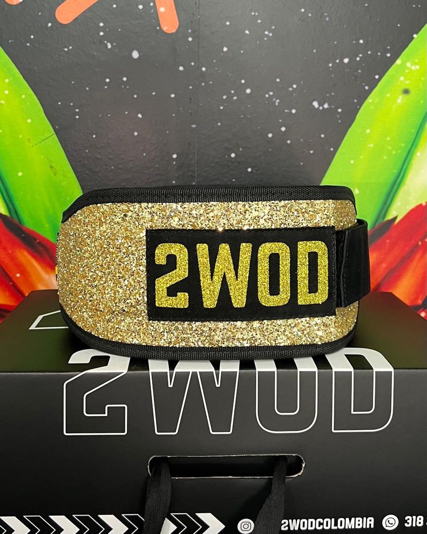 CINTURON NEW GLITTER HEAVY DORADO