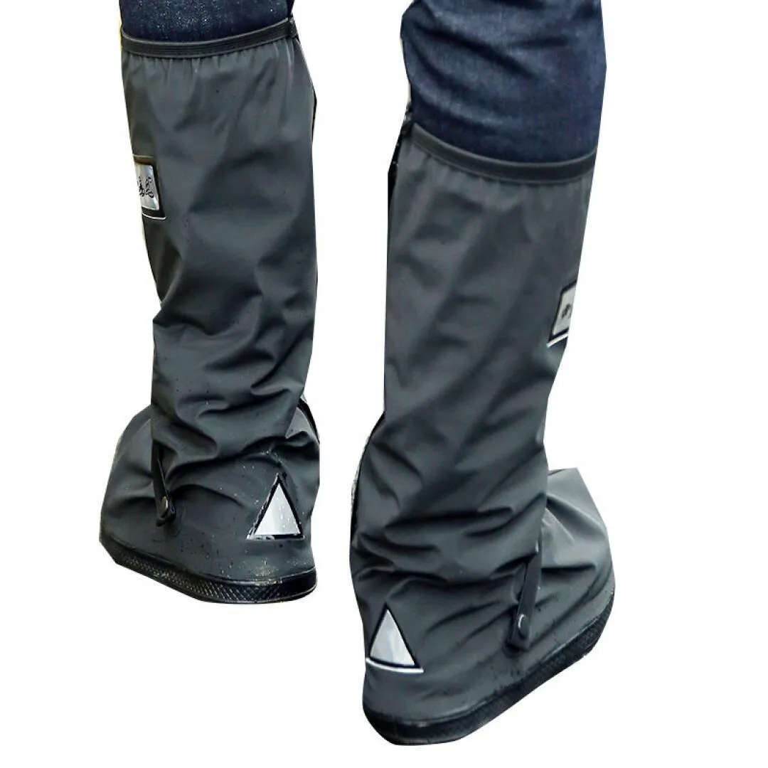 BOTA IMPERMEABLE CUBRE ZAPATOS PARA LLUVIA EN LONA CON CREMALLERA
