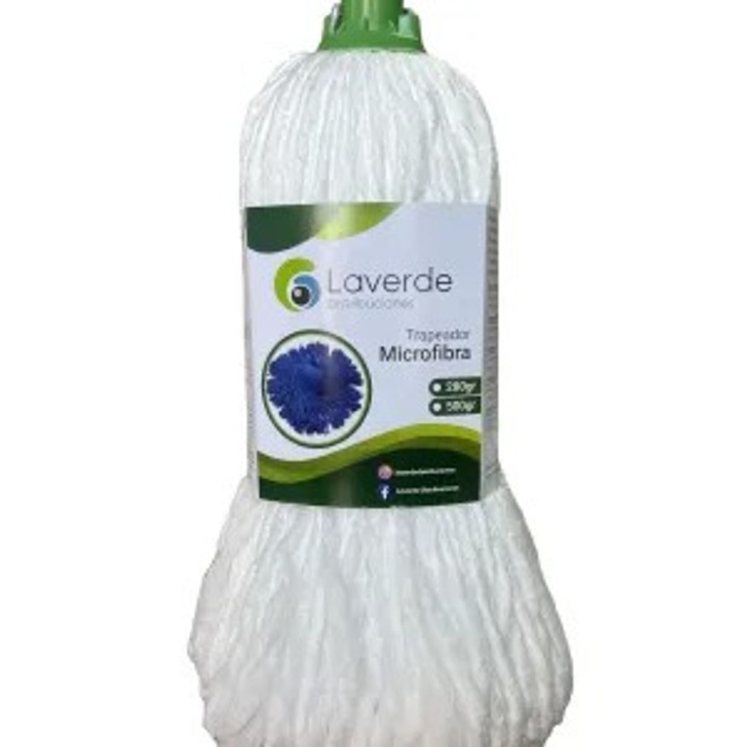 TRAPERO MICROFIBRA BLANCO 280  GR SIN PALO