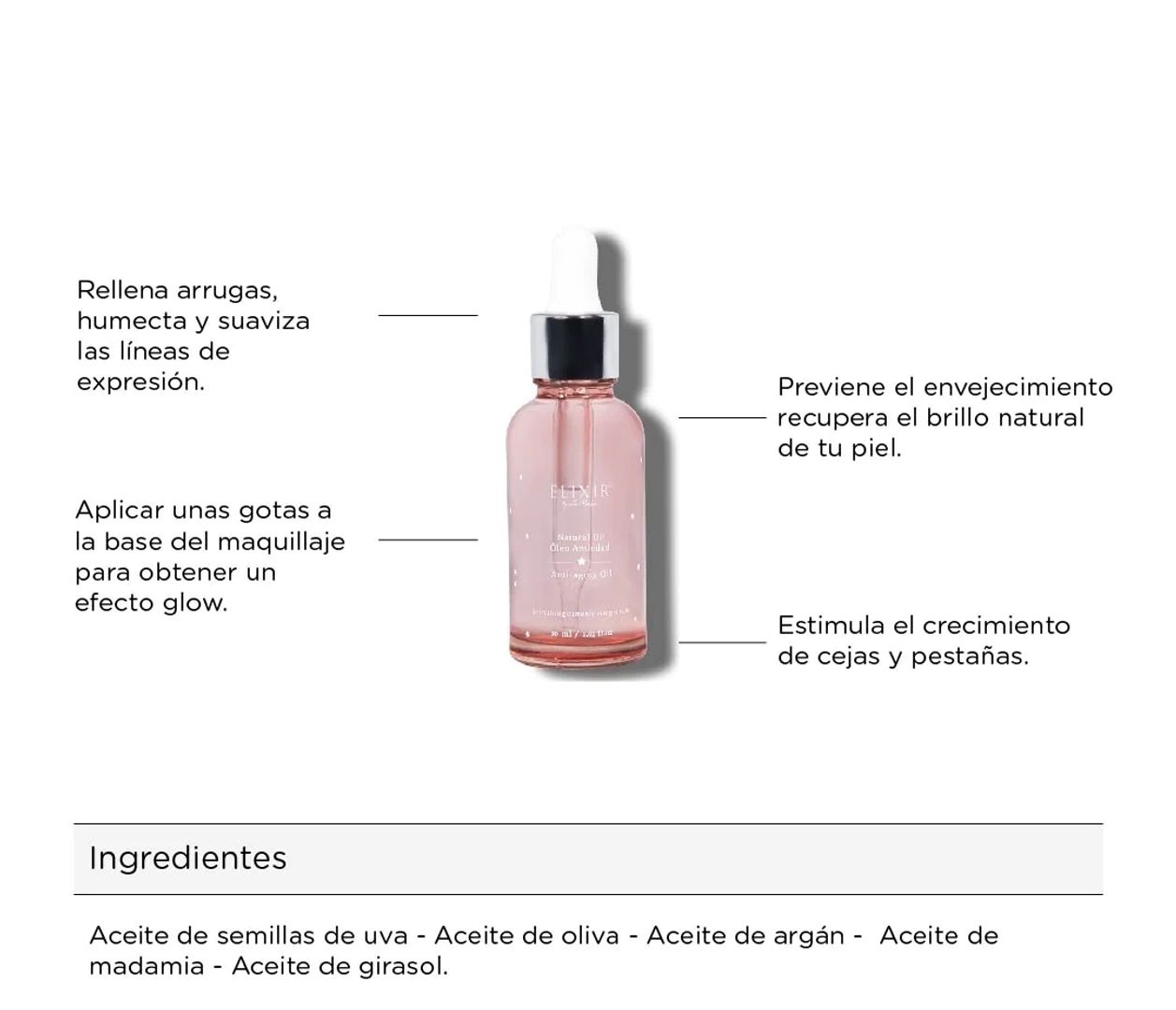Natural Oil aceite facial antiedad – Elixir by La Maga