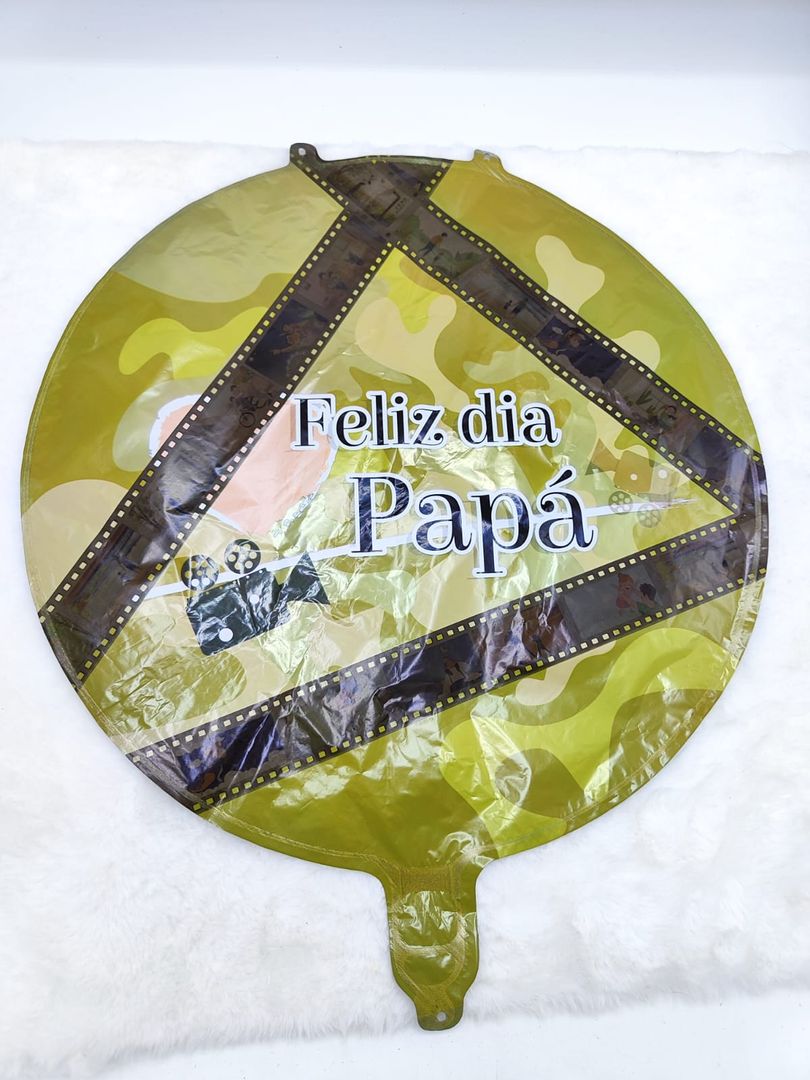 Globos con mensaje de padre 