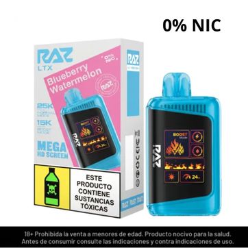 Imagen del producto Raz Blueberry Watermelon Sin Nicotina 25.000 Puffs