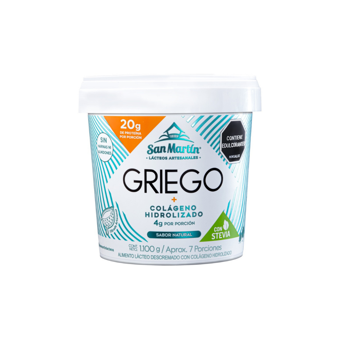 YOGURT GRIEGO NATURAL COLAGENO X 1100 GR SAN MARTIN