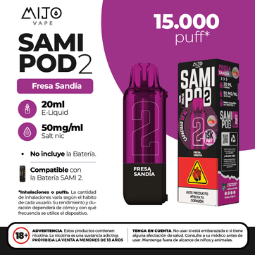 Imagen del producto Mijo Sami Pod Fresa Sandia 15.000 Puffs