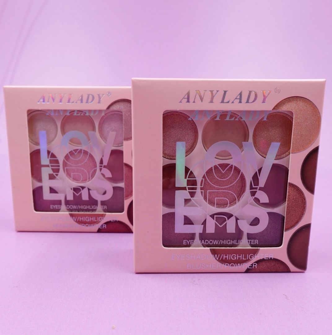 PALETA DE SOMBRAS LOVERS 4 EN 1 ANYLADY