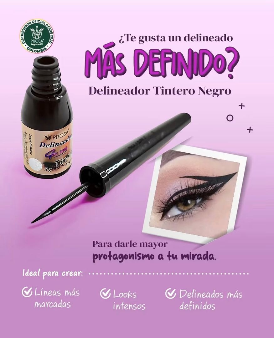 Delineador tintero líquido 