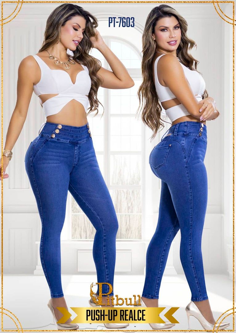 Jeans Levantacola Pitbull 6 Botones - PL7603