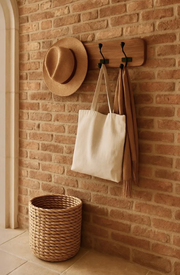 Perchero Madera y Hierro 