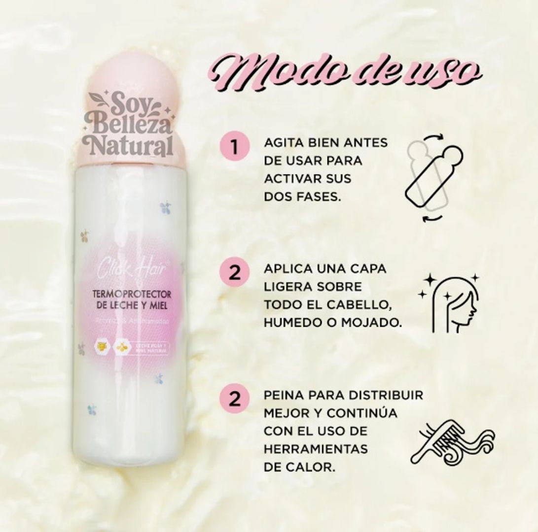Termoprotector Bifásico Leche y Miel 150ML